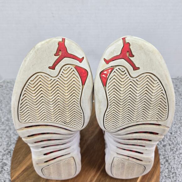 Jordan 12 Retro FIBA 2019 White Athletic Casual Daily Sneaker Mens 9 130690-107 - Picture 10 of 13